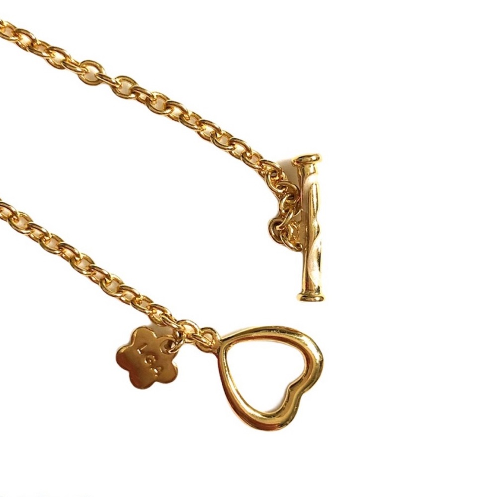 NWB NWT Lauren Adams Necklace Long Pendant Cream Enamel Gold CZ Vintage Elegant - Picture 13 of 13